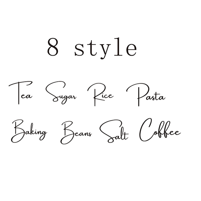 Kitchen.Baking Labels - 8Pcs Kitchen Organization Canister Jar Labels