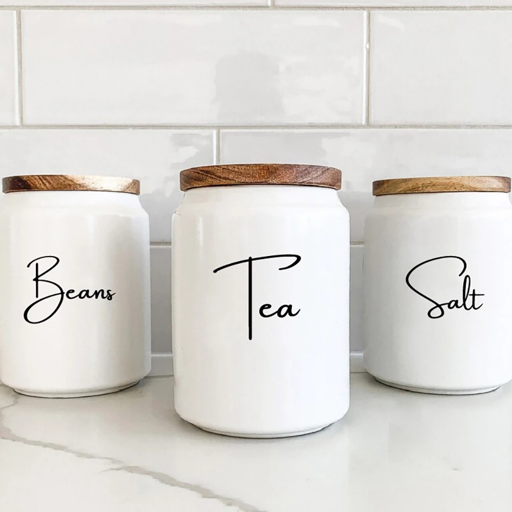 Kitchen.Baking Labels - Kitchen Organization Canister Jar Labels Sticker