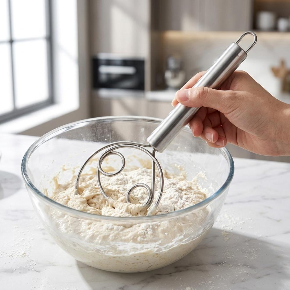 Dough Whisk Bread Mixer Stainl - огляд і ціна Bread Baking Kitchen Utensils