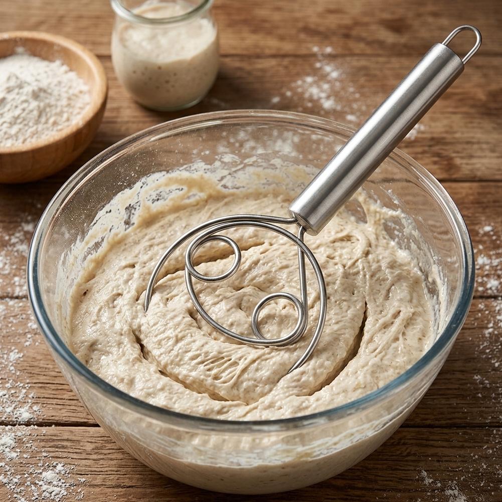 Dough Whisk Bread Mixer Stainl - огляд і ціна Bread Baking Kitchen Utensils
