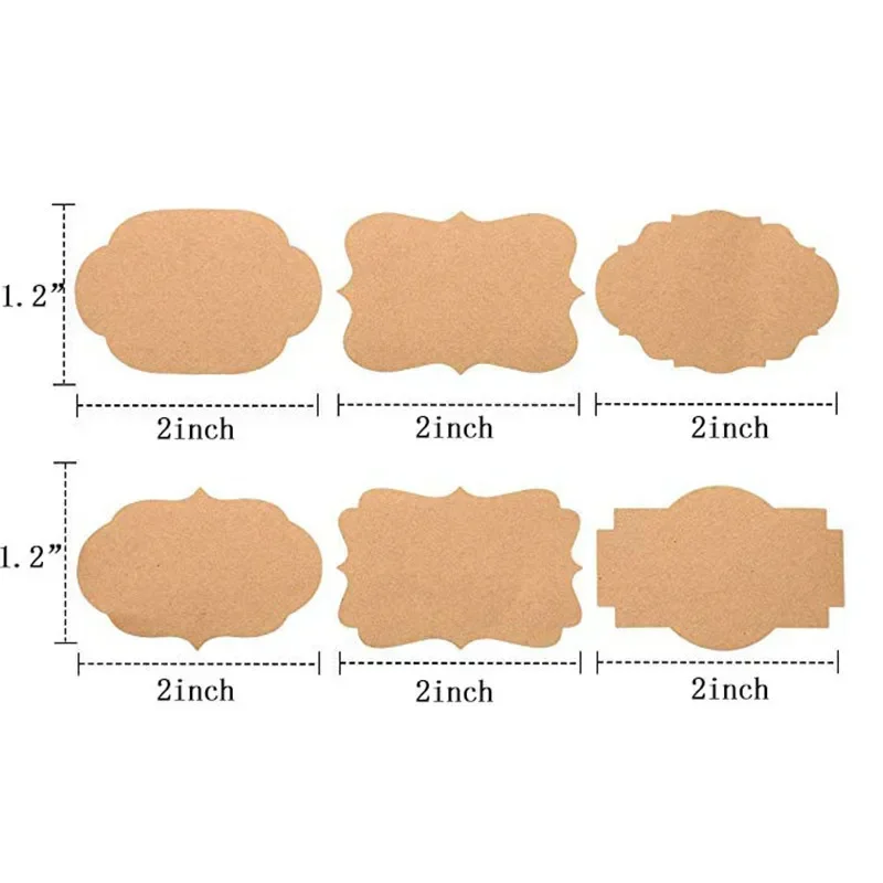 300Pcs Kraft Sticker Handwritt - огляд і ціна Kitchen.Baking Labels