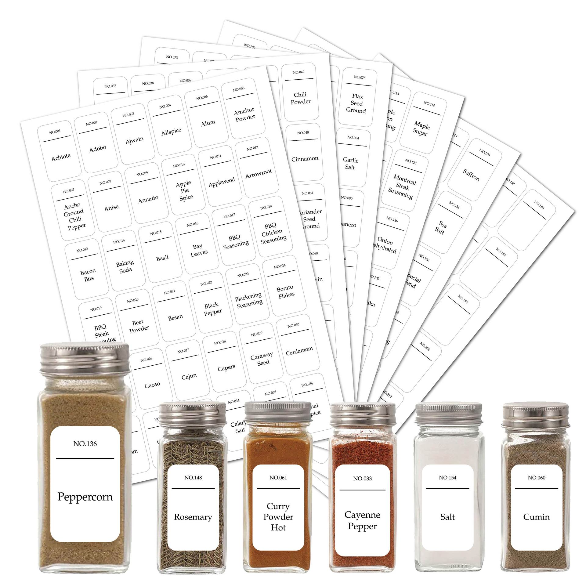 216pcs Kitchen Spice Jar Label - огляд і ціна Kitchen.Baking Labels