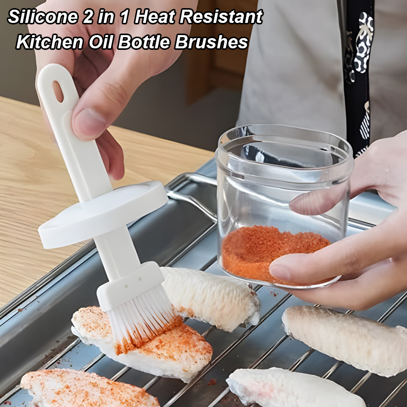 2 in 1 Heat Resistant Kitchen  - огляд і ціна Pastry Brush Silicone