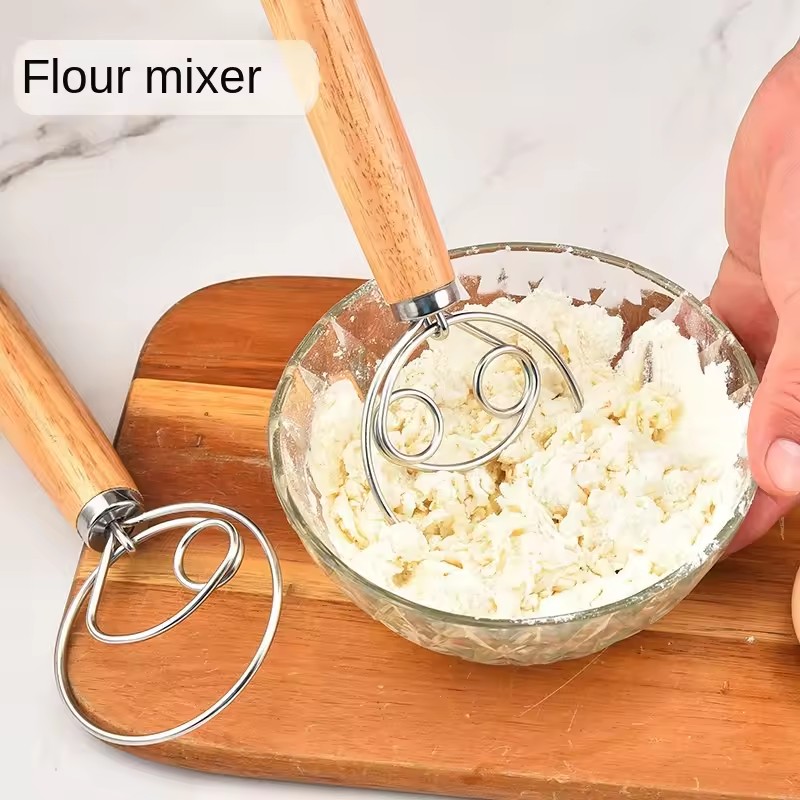 Stainless Steel Dough Whisk –  - огляд і ціна Bread Baking Kitchen Utensils