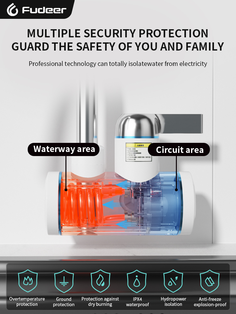 Fudeer Electric Water Heater 2 - огляд і ціна Kitchen Baking Mixer